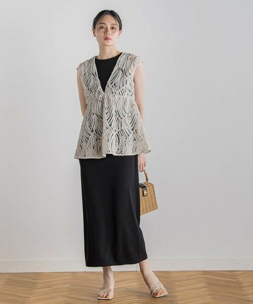 Droite lautreamont / ドロワットロートレアモン ロング・マキシ丈ワンピース | リブタンクワンピース≪洗濯機で洗える≫ | 詳細6