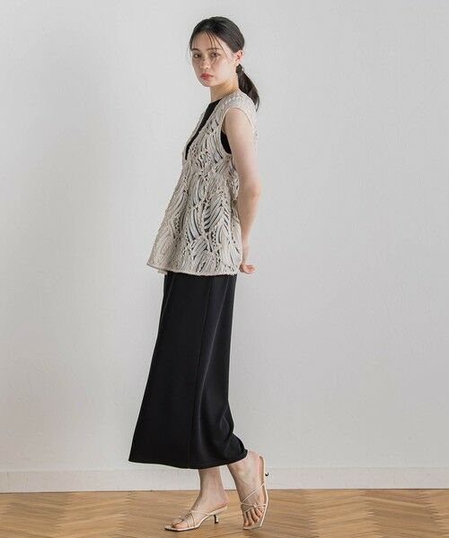 Droite lautreamont / ドロワットロートレアモン ロング・マキシ丈ワンピース | リブタンクワンピース≪洗濯機で洗える≫ | 詳細7