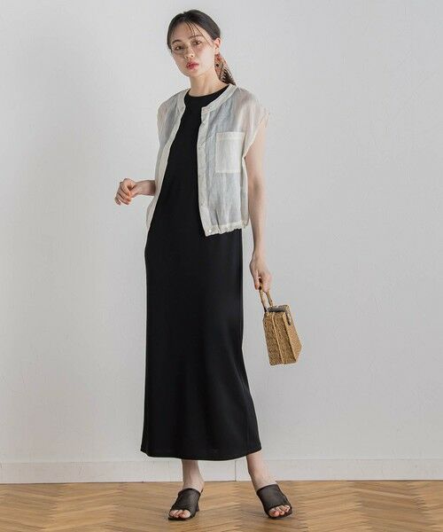 Droite lautreamont / ドロワットロートレアモン ロング・マキシ丈ワンピース | リブタンクワンピース≪洗濯機で洗える≫ | 詳細8