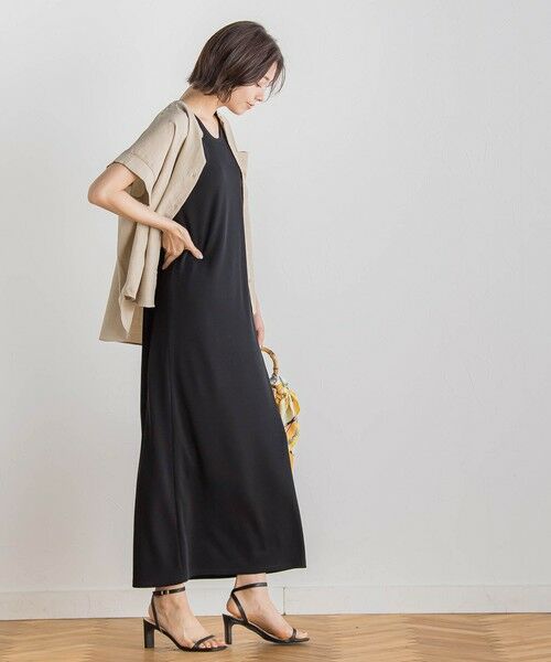 Droite lautreamont / ドロワットロートレアモン ロング・マキシ丈ワンピース | リブタンクワンピース≪洗濯機で洗える≫ | 詳細10