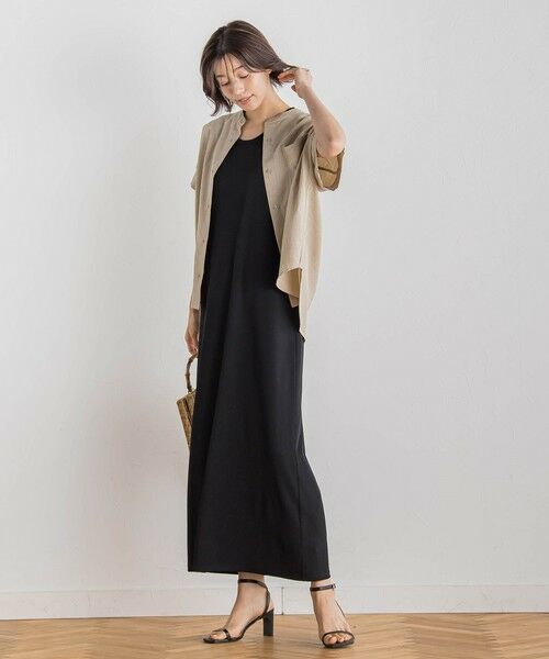 Droite lautreamont / ドロワットロートレアモン ロング・マキシ丈ワンピース | リブタンクワンピース≪洗濯機で洗える≫ | 詳細11