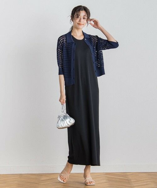 Droite lautreamont / ドロワットロートレアモン ロング・マキシ丈ワンピース | リブタンクワンピース≪洗濯機で洗える≫ | 詳細3