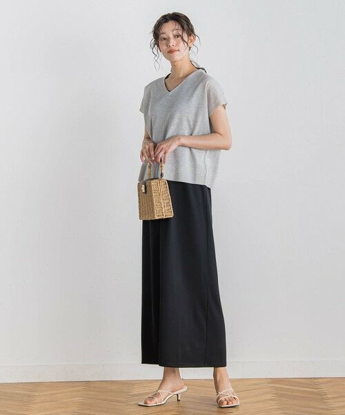 Droite lautreamont / ドロワットロートレアモン ロング・マキシ丈ワンピース | リブタンクワンピース≪洗濯機で洗える≫ | 詳細23