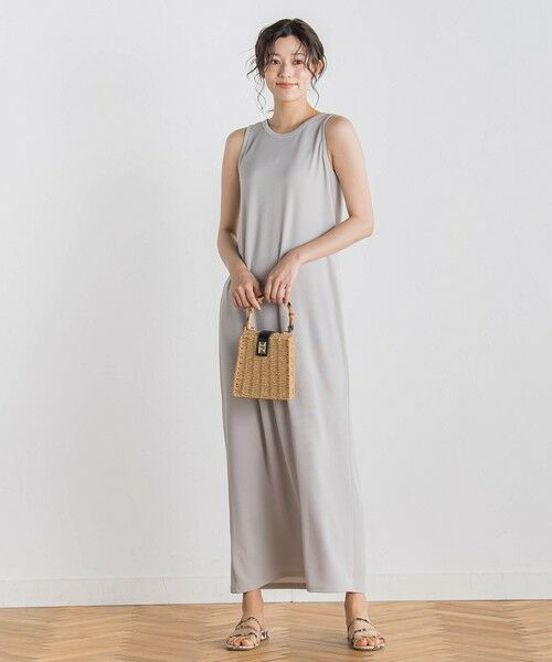 Droite lautreamont / ドロワットロートレアモン ロング・マキシ丈ワンピース | リブタンクワンピース≪洗濯機で洗える≫ | 詳細25