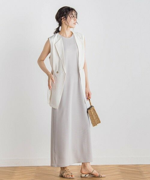 Droite lautreamont / ドロワットロートレアモン ロング・マキシ丈ワンピース | リブタンクワンピース≪洗濯機で洗える≫ | 詳細27