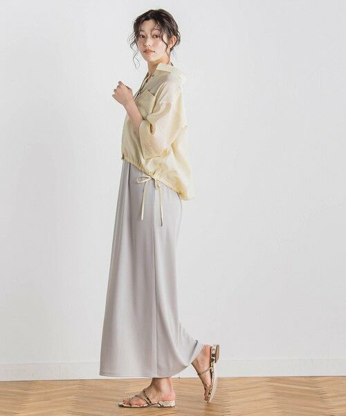 Droite lautreamont / ドロワットロートレアモン ロング・マキシ丈ワンピース | リブタンクワンピース≪洗濯機で洗える≫ | 詳細30