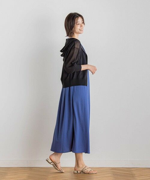 Droite lautreamont / ドロワットロートレアモン ロング・マキシ丈ワンピース | 【WEB限定】リネンライクカノコノースリワンピース≪手洗い可能≫ | 詳細11