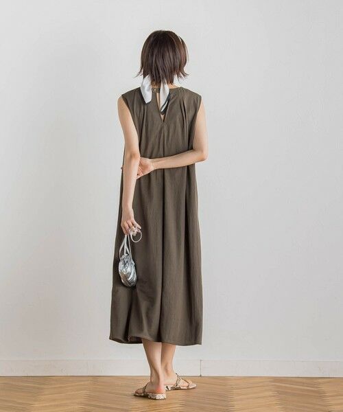 Droite lautreamont / ドロワットロートレアモン ロング・マキシ丈ワンピース | 【WEB限定】リネンライクカノコノースリワンピース≪手洗い可能≫ | 詳細21