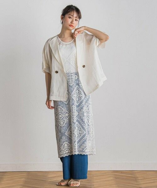 Droite lautreamont / ドロワットロートレアモン テーラードジャケット | リネンジャケット≪手洗い可能≫ | 詳細10