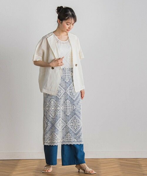 Droite lautreamont / ドロワットロートレアモン テーラードジャケット | リネンジャケット≪手洗い可能≫ | 詳細11