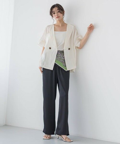 Droite lautreamont / ドロワットロートレアモン テーラードジャケット | リネンジャケット≪手洗い可能≫ | 詳細2
