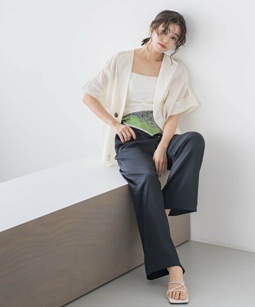 Droite lautreamont / ドロワットロートレアモン テーラードジャケット | リネンジャケット≪手洗い可能≫ | 詳細4