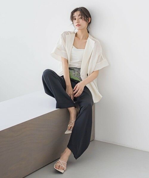 Droite lautreamont / ドロワットロートレアモン テーラードジャケット | リネンジャケット≪手洗い可能≫ | 詳細5