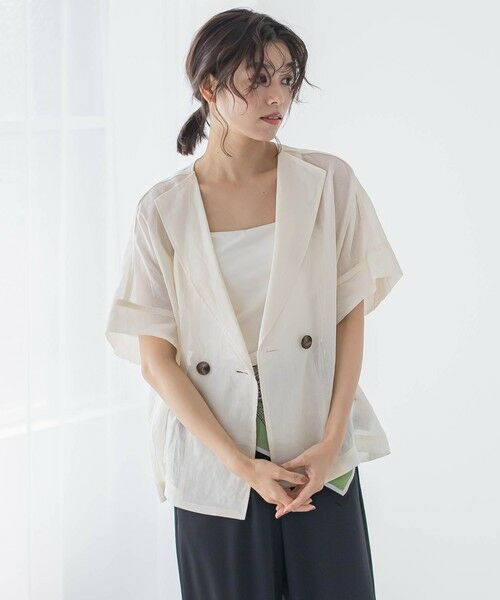Droite lautreamont / ドロワットロートレアモン テーラードジャケット | リネンジャケット≪手洗い可能≫ | 詳細9