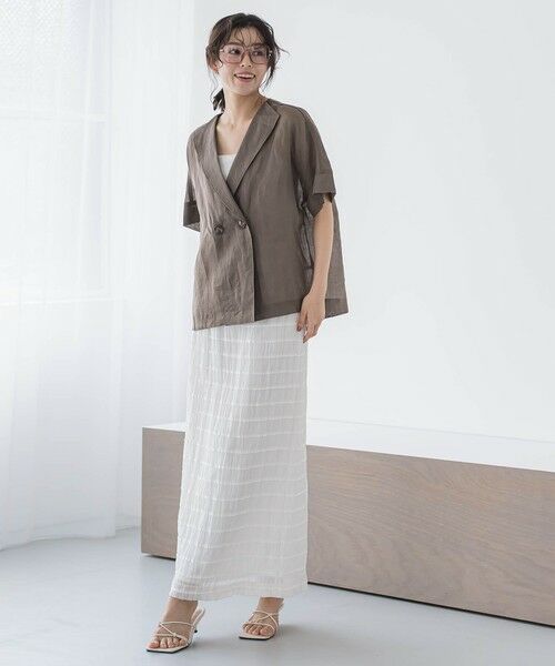 Droite lautreamont / ドロワットロートレアモン テーラードジャケット | リネンジャケット≪手洗い可能≫ | 詳細16