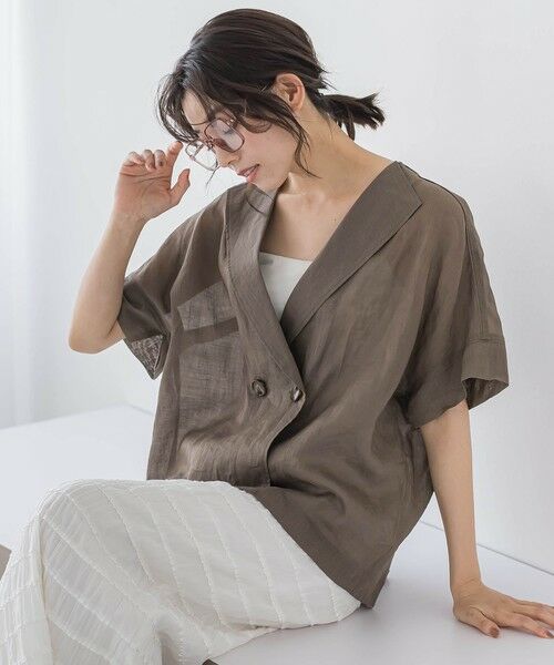 Droite lautreamont / ドロワットロートレアモン テーラードジャケット | リネンジャケット≪手洗い可能≫ | 詳細17
