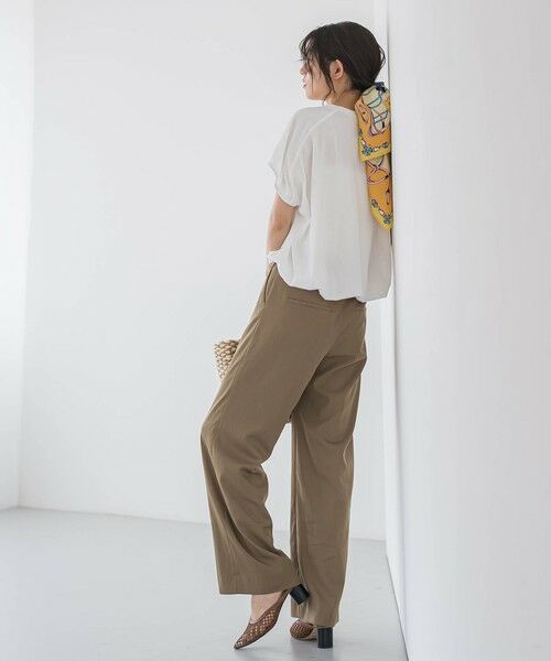 tシャツ ドライタッチコットンドロストプルオーバー「洗濯機で洗える」 レディース Droitelautreamont｜ドライタッチコットンドロストプルオーバー