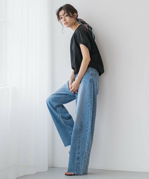 tシャツ ドライタッチコットンドロストプルオーバー「洗濯機で洗える」 レディース Droitelautreamont｜ドライタッチコットンドロストプルオーバー