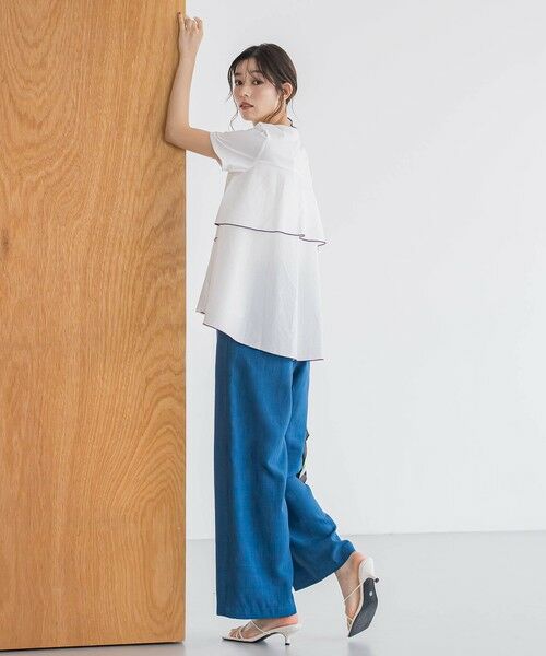 Droite lautreamont / ドロワットロートレアモン カットソー | 天竺バックフリルプルオーバー≪手洗い可能≫ | 詳細2