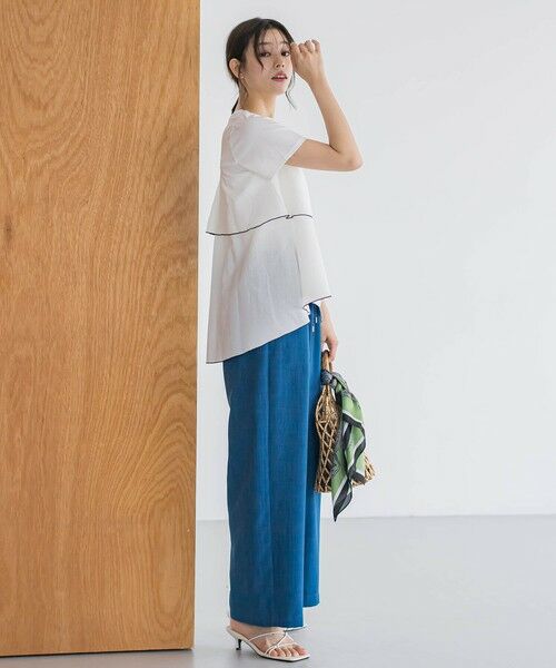 Droite lautreamont / ドロワットロートレアモン カットソー | 天竺バックフリルプルオーバー≪手洗い可能≫ | 詳細3