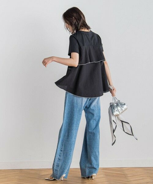 Droite lautreamont / ドロワットロートレアモン カットソー | 天竺バックフリルプルオーバー≪手洗い可能≫ | 詳細9