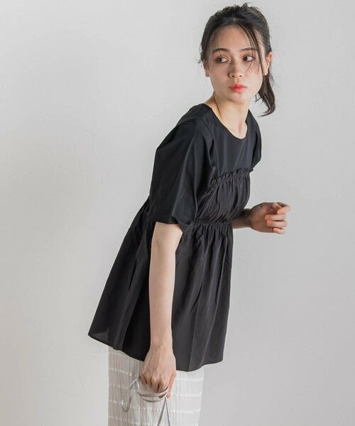 Droite lautreamont / ドロワットロートレアモン カットソー | コットン天竺ドッキングプルオーバー≪洗濯機で洗える≫ | 詳細18