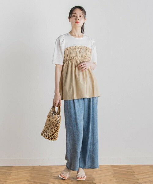 Droite lautreamont / ドロワットロートレアモン カットソー | コットン天竺ドッキングプルオーバー≪洗濯機で洗える≫ | 詳細23