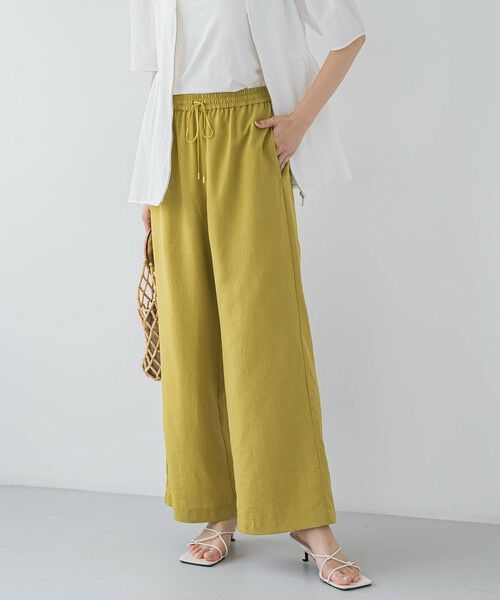 Droite lautreamont/ドロワットロートレアモン タンブラーブッチャーイージーパンツ≪手洗い可能≫ イエロー S Droite lautreamont/ドロワットロートレアモン タンブラーブッチャーイージーパンツ≪手洗い可能≫ イエロー S