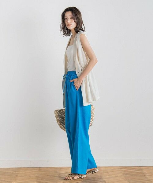 Droite lautreamont / ドロワットロートレアモン その他パンツ | レーヨン麻ポプリンパンツ≪手洗い可能≫ | 詳細3