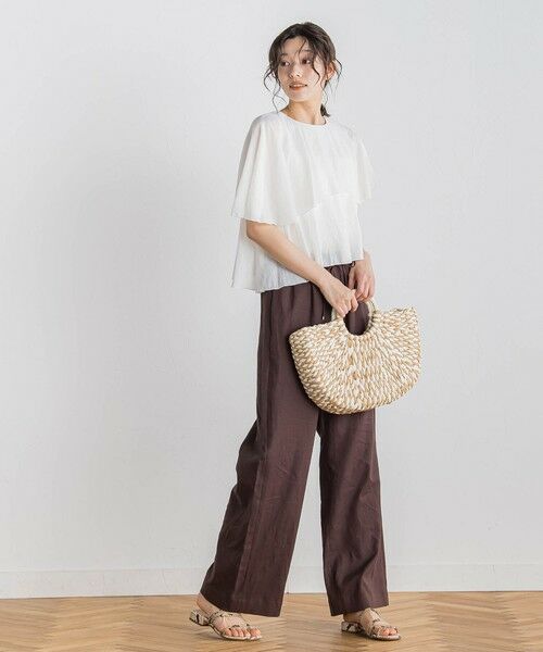 Droite lautreamont / ドロワットロートレアモン その他パンツ | レーヨン麻ポプリンパンツ≪手洗い可能≫ | 詳細19