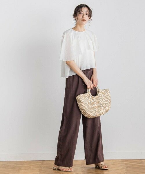 Droite lautreamont / ドロワットロートレアモン その他パンツ | レーヨン麻ポプリンパンツ≪手洗い可能≫ | 詳細20