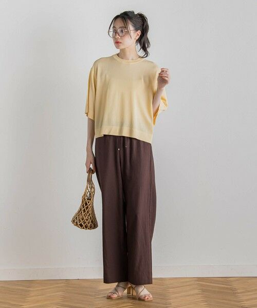 Droite lautreamont / ドロワットロートレアモン その他パンツ | レーヨン麻ポプリンパンツ≪手洗い可能≫ | 詳細21