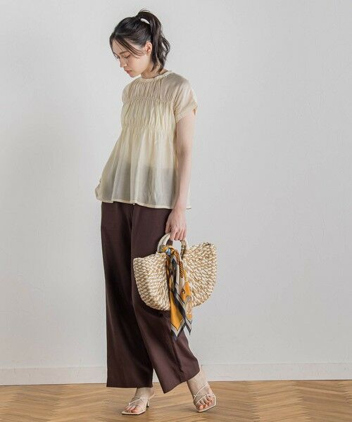 Droite lautreamont / ドロワットロートレアモン その他パンツ | レーヨン麻ポプリンパンツ≪手洗い可能≫ | 詳細24