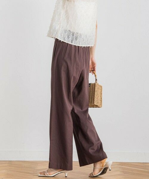 Droite lautreamont / ドロワットロートレアモン その他パンツ | レーヨン麻ポプリンパンツ≪手洗い可能≫ | 詳細12