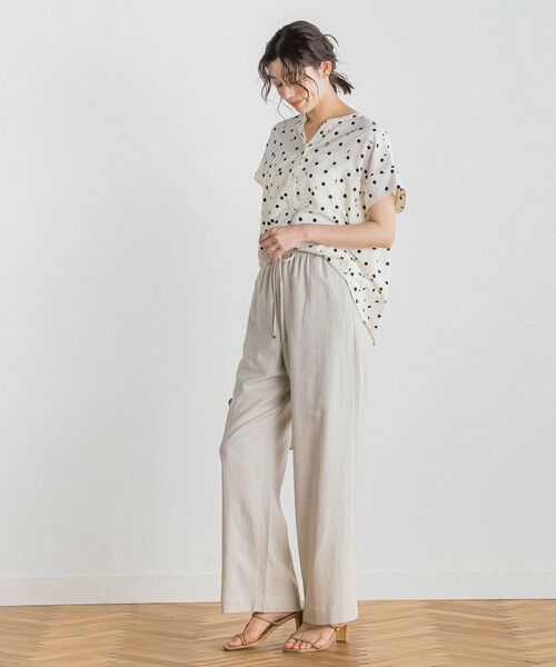 Droite lautreamont / ドロワットロートレアモン その他パンツ | レーヨン麻ポプリンパンツ≪手洗い可能≫ | 詳細28