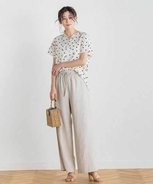 Droite lautreamont / ドロワットロートレアモン その他パンツ | レーヨン麻ポプリンパンツ≪手洗い可能≫ | 詳細26