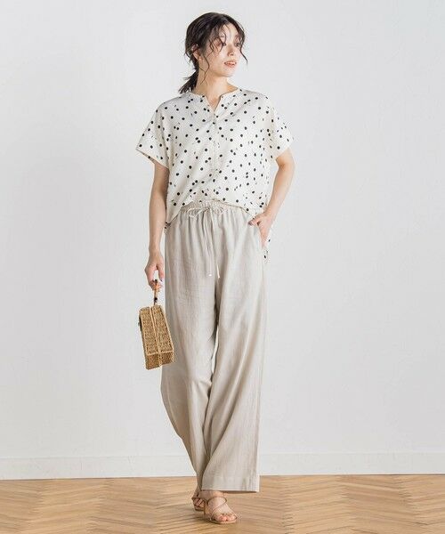 Droite lautreamont / ドロワットロートレアモン その他パンツ | レーヨン麻ポプリンパンツ≪手洗い可能≫ | 詳細27