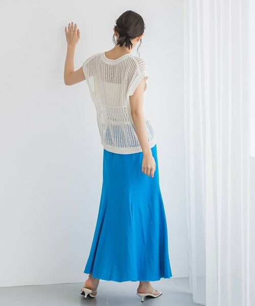 Droite lautreamont / ドロワットロートレアモン ミニ・ひざ丈スカート | レーヨン麻スカート≪手洗い可能≫ | 詳細2