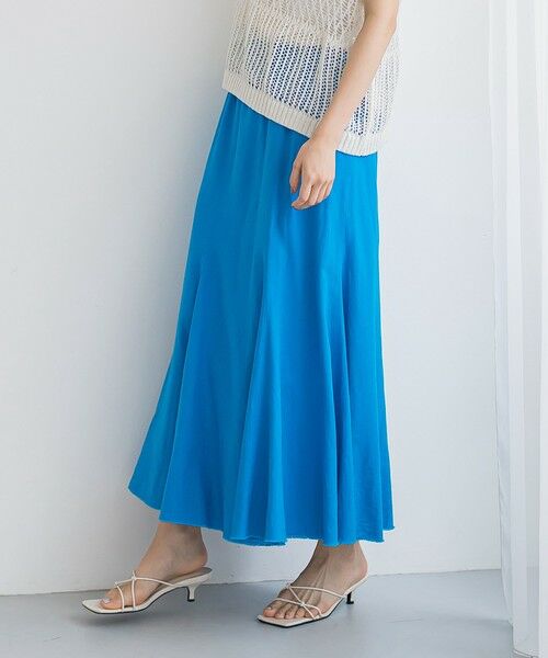 Droite lautreamont / ドロワットロートレアモン ミニ・ひざ丈スカート | レーヨン麻スカート≪手洗い可能≫ | 詳細4