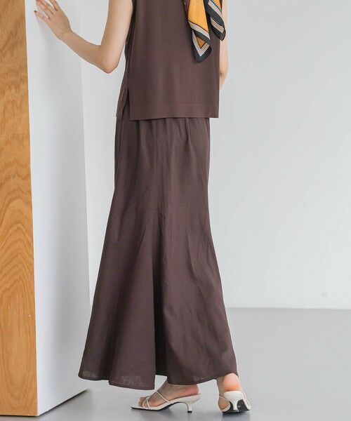 Droite lautreamont / ドロワットロートレアモン ミニ・ひざ丈スカート | レーヨン麻スカート≪手洗い可能≫ | 詳細13