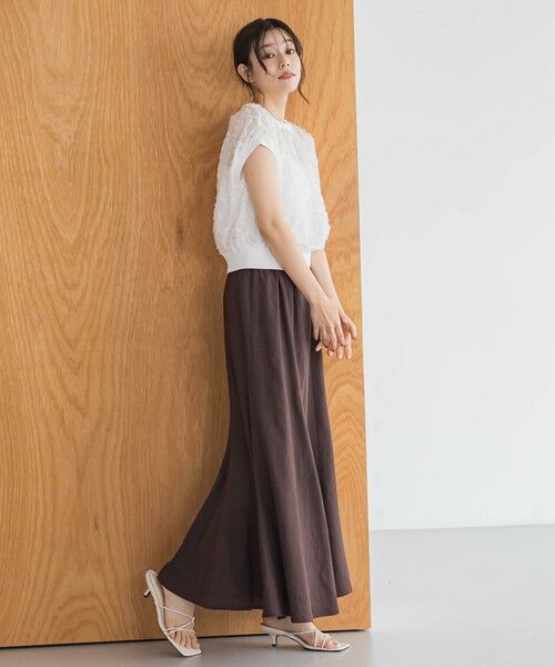 Droite lautreamont / ドロワットロートレアモン ミニ・ひざ丈スカート | レーヨン麻スカート≪手洗い可能≫ | 詳細15