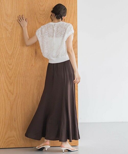 Droite lautreamont / ドロワットロートレアモン ミニ・ひざ丈スカート | レーヨン麻スカート≪手洗い可能≫ | 詳細16