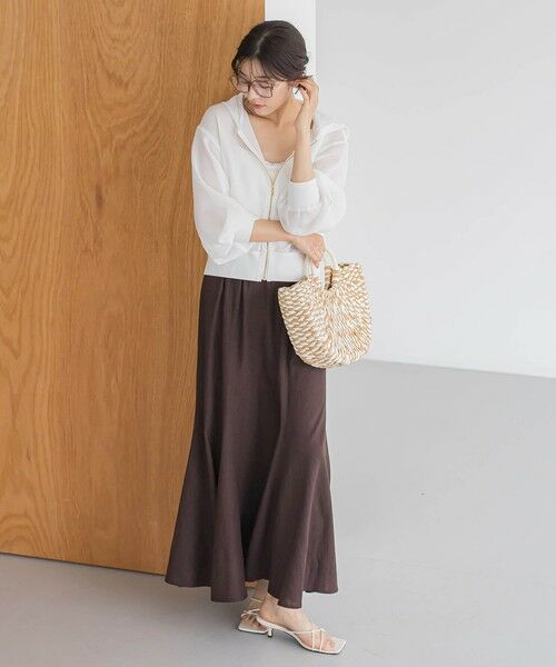 Droite lautreamont / ドロワットロートレアモン ミニ・ひざ丈スカート | レーヨン麻スカート≪手洗い可能≫ | 詳細18