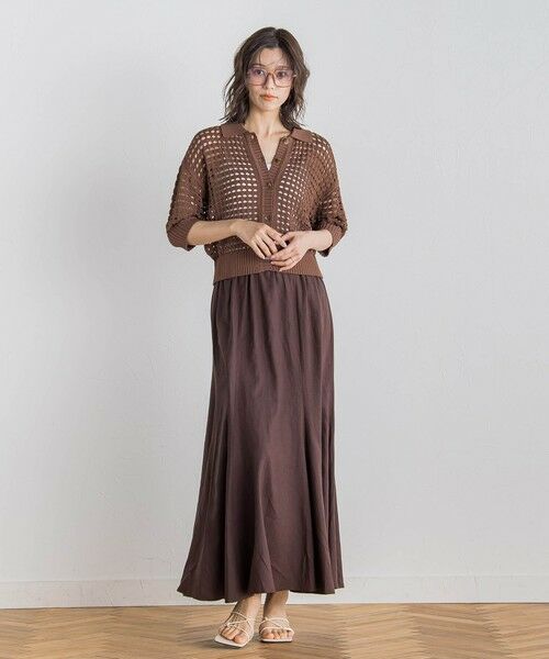 Droite lautreamont / ドロワットロートレアモン ミニ・ひざ丈スカート | レーヨン麻スカート≪手洗い可能≫ | 詳細20