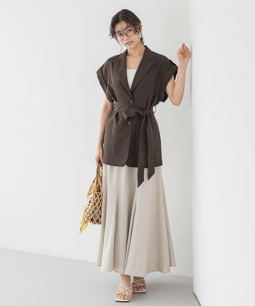 Droite lautreamont / ドロワットロートレアモン ミニ・ひざ丈スカート | レーヨン麻スカート≪手洗い可能≫ | 詳細28