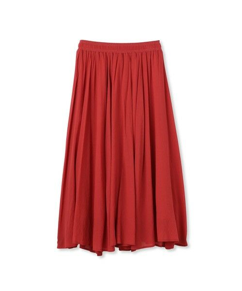 Droite lautreamont / ドロワットロートレアモン ミニ・ひざ丈スカート | 【WEB限定】麻調シアーシャーリングフレアスカート≪手洗い可能≫ | 詳細14