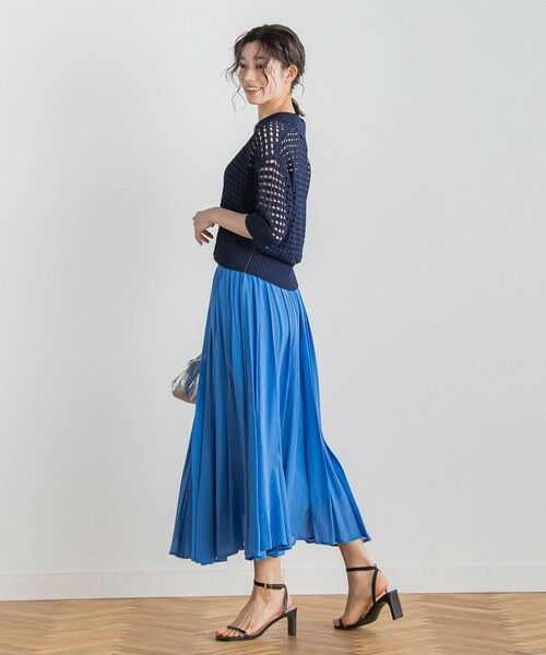 Droite lautreamont / ドロワットロートレアモン ミニ・ひざ丈スカート | 【WEB限定】麻調シアーシャーリングフレアスカート≪手洗い可能≫ | 詳細16