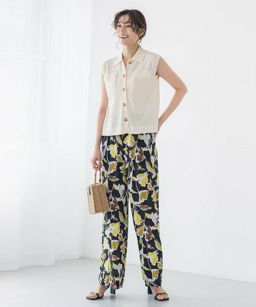 Droite lautreamont / ドロワットロートレアモン ニット・セーター | ポロ襟ノースリーブニット≪手洗い可能≫ | 詳細3