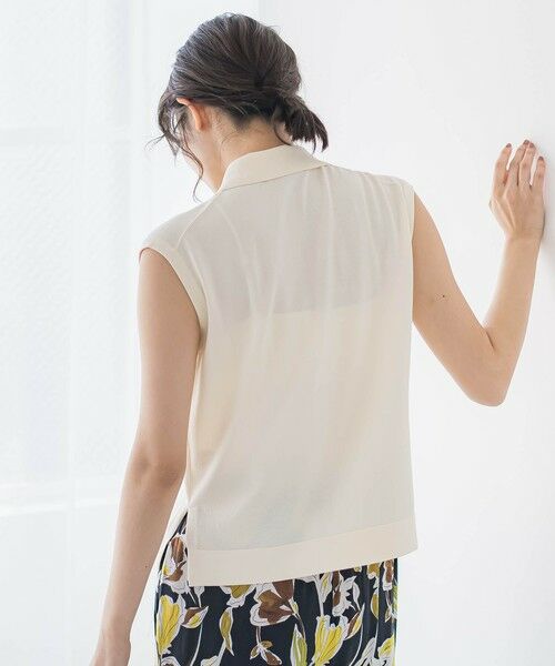 Droite lautreamont / ドロワットロートレアモン ニット・セーター | ポロ襟ノースリーブニット≪手洗い可能≫ | 詳細7