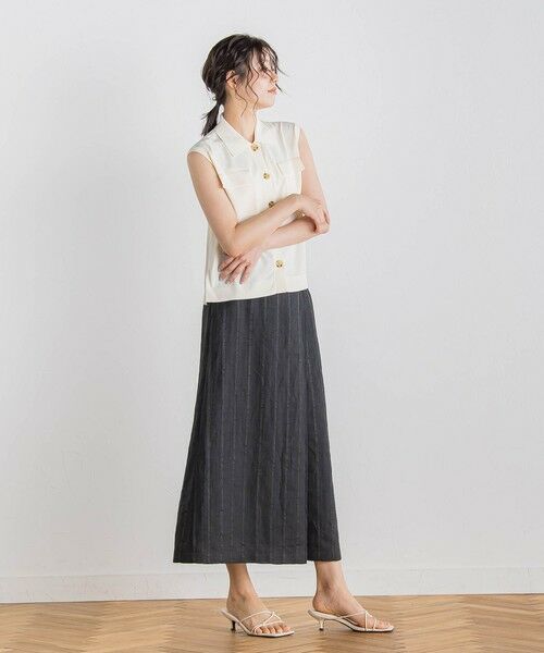 Droite lautreamont / ドロワットロートレアモン ニット・セーター | ポロ襟ノースリーブニット≪手洗い可能≫ | 詳細8